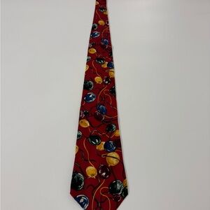 Perry Ellis Silk Balloon Colorful Patterned Men's Tie